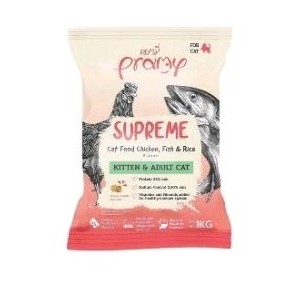 Pramy Supreme อาหารแมวชนิดเม็ด สำหรับลูกแมวและแมวโตน้ำหนัก 1กิโล