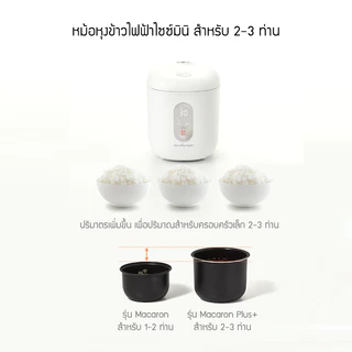Jenniferoom หม้อหุงข้าวไฟฟ้า Macaron Rice Cooker Plus ความจุ 1.2 L. รุ่น JRTH-R2012