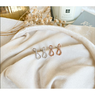 Risara Infinity Earrings ต่างหูอินฟินิตี้ ต่างหูน่ารัก เครื่องประดับ อินฟินิตี้ ของขวัญ ต่างหูมินิมอล ต่างหูเงิน