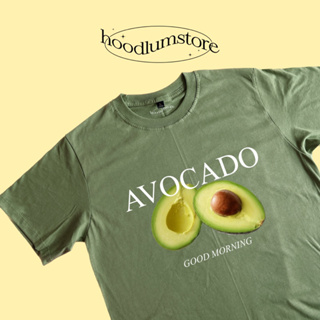 เสื้อยืด AVOCADO 🥑 good morning น่ารักๆ cotton 100%