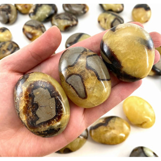 1 Pc Septarian Palm stone, septarian, pocket stone, dragon stone, palm stone, polished septarian