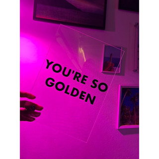 สติ๊กเกอร์ติดกระจก ติดผนัง ตกแต่งบ้าน ตกแต่งร้าน คาเฟ่ 🫵🏻 YOU’RE SO GOLDEN ✨