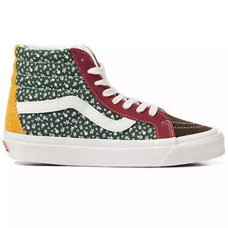 VANS SK8-HI 38 DX ANAHEIM FACTORY OG CORD FLORAL MULTI SNEAKERS สินค้ามีประกันแท้