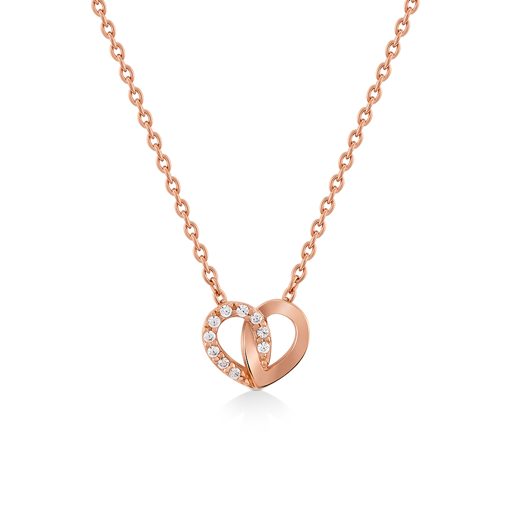 Jewellista قلادة فضة 925 بقلب Cherlyn وزركون — صورة 3