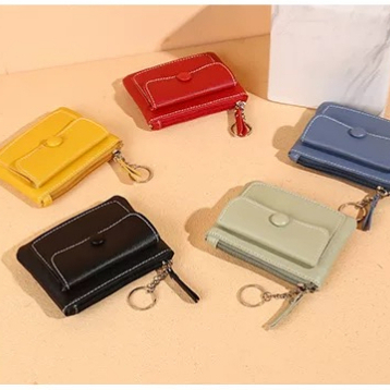 Lucky girl555-พร้อมส่ง🔥กระเป๋าสตางค์ใบสั้นPU PP0309