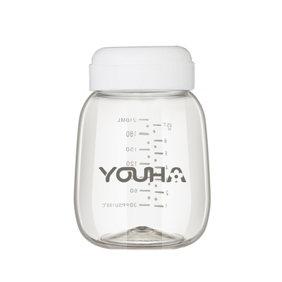 Youha ขวดยูฮา คอกว้าง ขวดเก็บน้ำนม ขวดปั๊มนมยูฮา 210 ml.
