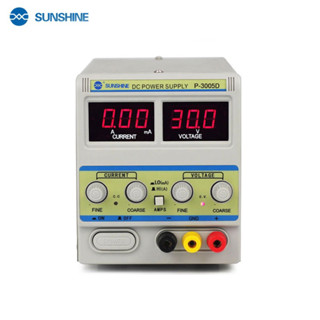 SUNSHINE P-3005D DC Power Supply 30V 5A ดิจิตอลห้องปฏิบัติการจอแสดงผลแหล่งจ่ายไฟแรงดันไฟฟ้าสำหรับซ่อมโทรศัพท์