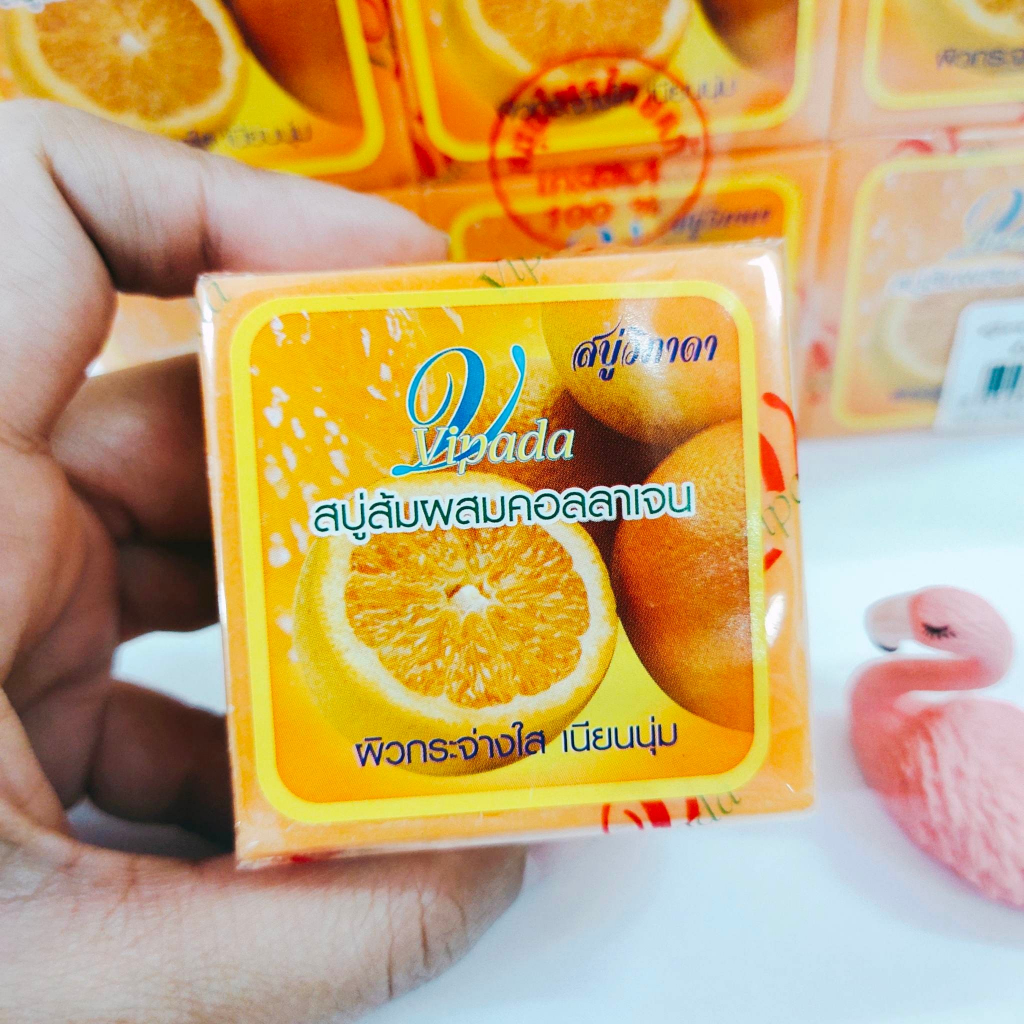 สบู่วิภาดา สบู่ส้มผสมคอลลาเจน Vipada soap Shopee Thailand