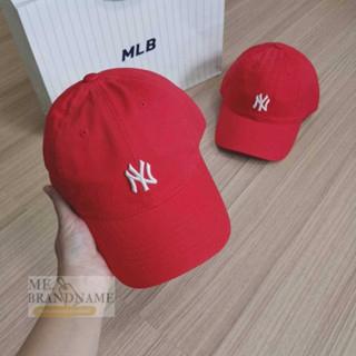 ของแท้ MLB Rookie Slider Cap หมวกสีแดง  ❤️❤️ โลโก้ NY