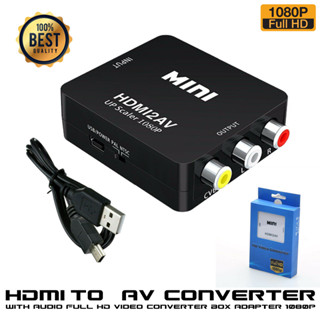 HDMI TO AV CVBS 3RCA TO ตัวแปลง HDMI ตัวเชื่อมอะแดปเตอร์สำหรับ TV/MONITOR