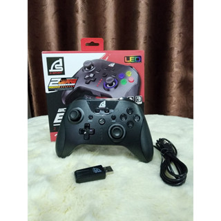 🎮( Gamepad Controller ) จอยเกม ไร้สาย E-Sport  Wireless Gaming LED เสียบแล้ว เล่นได้เลยไม่ต้องติดตั้ง