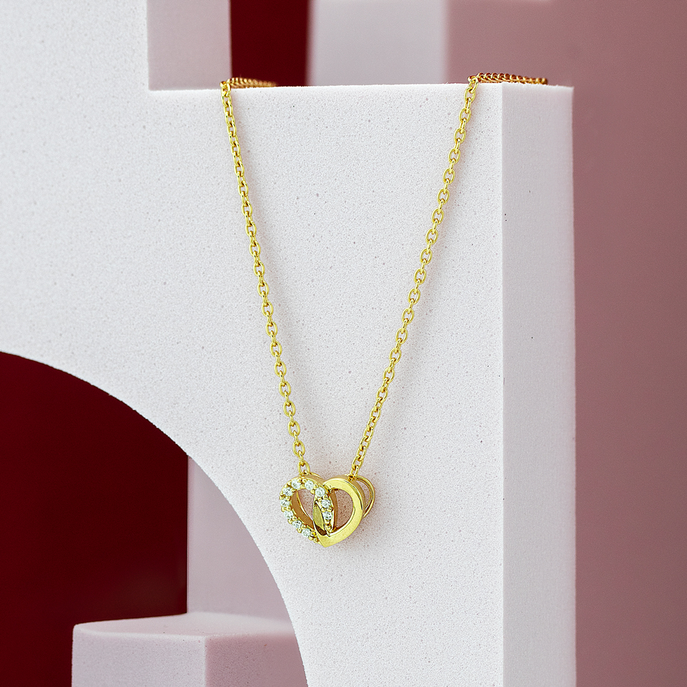 Jewellista قلادة فضة 925 بقلب Cherlyn وزركون — صورة 2