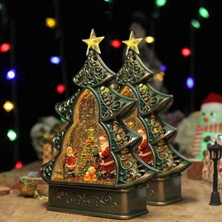 พร้อมส่ง ของประดับตกแต่ง ต้นคริสต์มาส มนุษย์หิมะ เกล็ดหิมะ ของขวัญ คริสต์มาส Christmas ของขวัญคริสต์มาส กล่องดนตรี