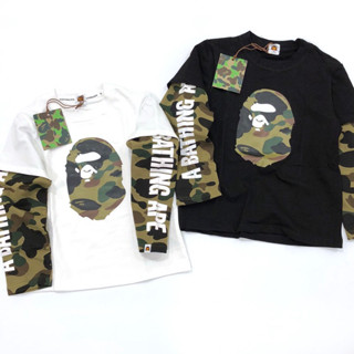 เสื้อยืด แขนยาว Bape แขนยาว