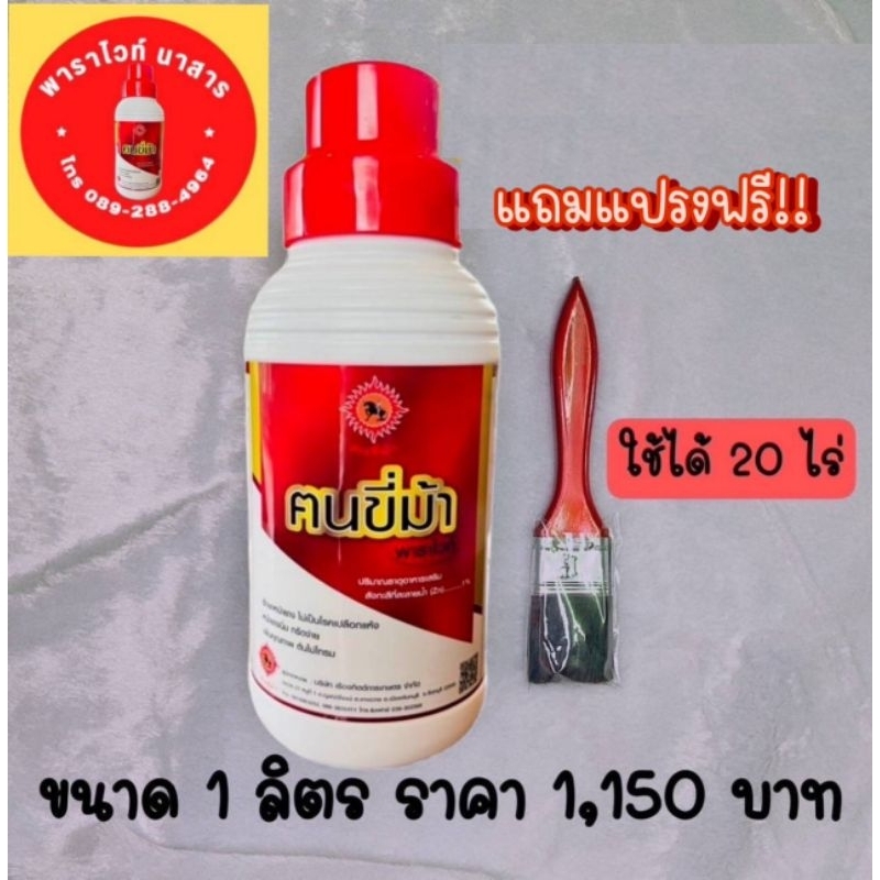 ฅนขี่ม้า พาราไวท์ สิ้นค้าของแท้ ปุ๋ยทาหน้ายาง ขนาด 1 ลิตร #ฟรีค่าส่ง #พาราไวท์ #ฅนขี่ม้า (ไม่แท้ยินดีคืนเงิน)