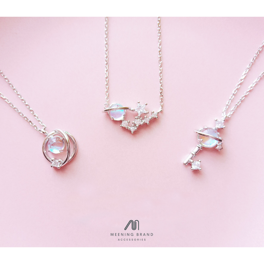 MeeningBrand สร้อยคอเงิน HOLOGRAM GALAXY COLLECTION SILVER [02-0107-0109]