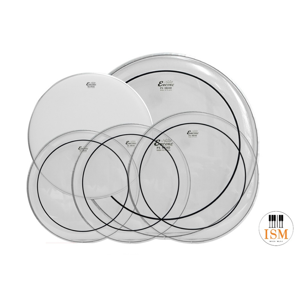 Encore by Remo หนังกลองชุด Acoustic Drumhead รุ่น EN-PS10-PP (Set of 5)