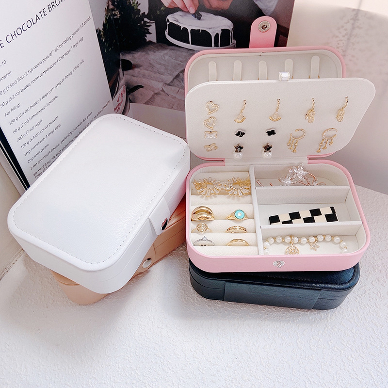 EZ​ กล่องใส่เครื่องประดับ กล่องJewelry ต่างหู ความงามAccessories Jewelry Case