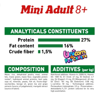 Royal Canin Mini Adult 8kg / Royal Canin Mini Adult 8+ ถุงขนาด 8kg โรยัลคานิน สุนัขพันธุ์เล็ก ถุง 8 กิโลกรัม