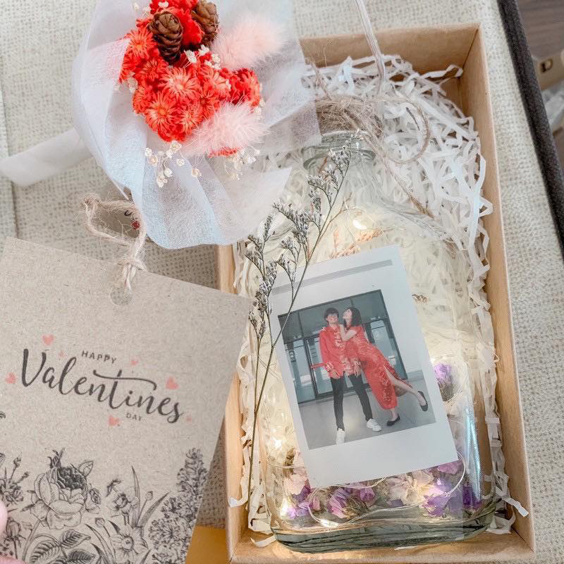 ของขวัญวันเกิด ครบรอบ วาเลนไทน์ ขวดโหลใส่ไฟใส่รูป สุดเซอร์ไพรซ์ พร้อมให้คนรักได้เลย