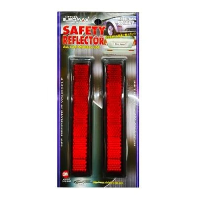 LEOMAX (ชุด 2 ชิ้น) ทับทิมสะท้อนแสงยาว รุ่น SR-447 ขนาด 3 x 17 ซม. สีแดง ประดับยนต์ ไฟทับทิม ทับทิมสะท้อนแสง