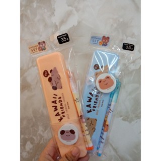 •พร้อมส่ง•ชุดเซ็ตเครื่องเขียน Moshi moshi 021