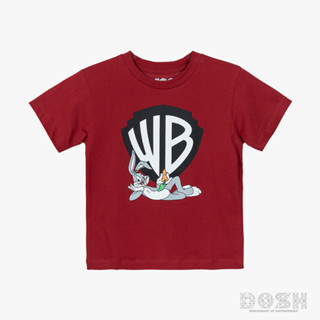 DOSH KIDS UNISEX T-SHIRTS WB เสื้อยืดคอกลม แขนสั้น เด็กชาย-เด็กหญิง DWABT5007-RE