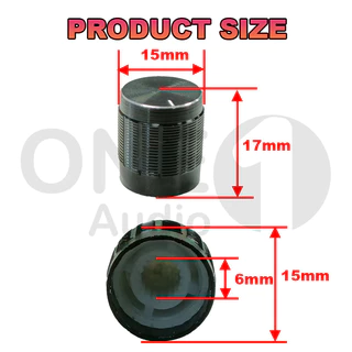 OneAudio 1 ชิ้น ลูกบิดวอลลุ่ม 20mm 16mm 15mm ลูกบิดวอลุ่ม ฝาครอบวอลุ่ม ลูกบิดเครื่องขยายเสรยง ลูกบิด วอลุ่ม มาแชล ดำทอง