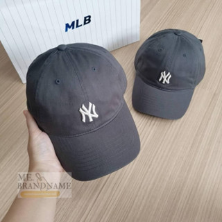 ของแท้ MLB Rookie Slider Cap หมวกสีเทา Logo NY