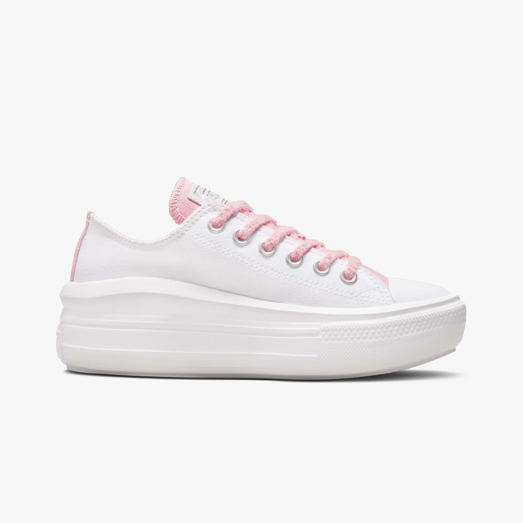 Converse รองเท้าผ้าใบผู้หญิง Chuck Taylor All Star Move Cx Platform Ox | White/Pink ( A03059CS3WTPI )