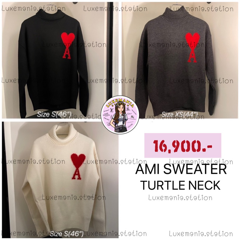 👜: New!! Ami Paris Turtle Sweater‼️ก่อนกดสั่งรบกวนทักมาเช็คสต๊อคก่อนนะคะ‼️