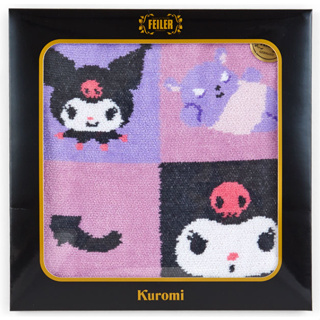 [ส่งตรงจากญี่ปุ่น] ผ้าเช็ดหน้า ลายตัวละคร Sanrio Kuromi Feiler สไตล์ญี่ปุ่น