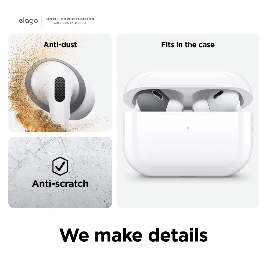 elago เคส สำหรับ AirPods Pro1 & Pro2 Ear Tips Cover ที่ครอบหู ลิขสิทธิ์แท้จากตัวแทนจำหน่าย - รูปที่ 3