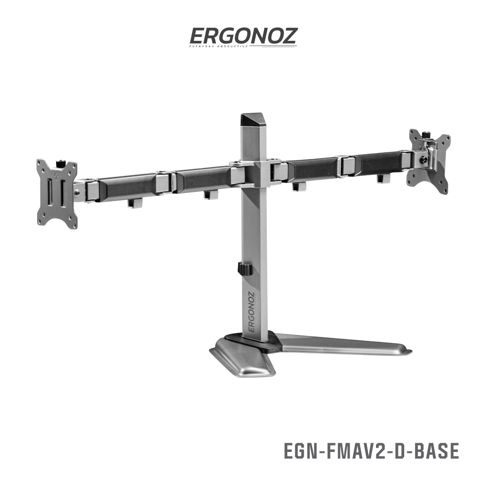 ERGONOZ  ขาตั้งจอคอมพิวเตอร์ Monitor Arm รุ่น Full Motion Arm Double Base ใช้ได้กับจอ 17 - 32 นิ้ว