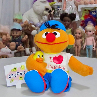 ตุ๊กตางานเครื่อง Magic Lights Ernie Tyco Plush Sesame Street 1997 I Love Duckie งานวินเทจ มือสอง ของแท้จากอเมริกา