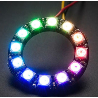 NeoPixel Ring 12 bit I2C interface WS2812 5050 RGB LED full color light ring development board circular big ringขนาด50mm