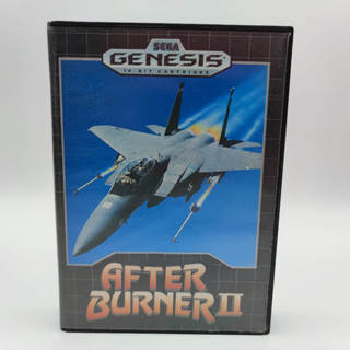 AFTER BURNER II 2 ของแท้ SEGA GENESIS [mega drive] เล่นได้ ไม่มีคู่มือ มีกล่องใสสวม เพื่อเก็บสะสมให้