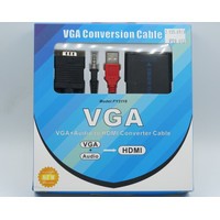 Cable VGA (Male) to HDMI (Female)) 0.3Meter with Audio Notebook/PC to HDMI display