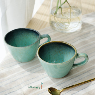Samui mini mug เซรามิก เเก้ว มัค มีหู สีสด สวยมาก ใส่เครื่องดื่ม ร้อน เย็น ชา กาเเฟ นม เข้า ไมโครเวฟ เครื่องล้างจาน ได้