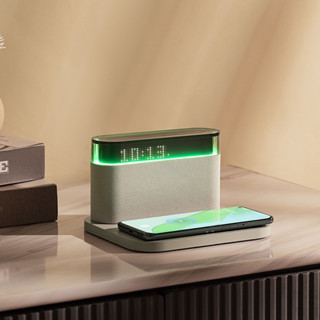 แท่นชาร์จไร้สาย S26S โคมไฟตั้งโต๊ะ ลำโพงบลูทูธ นาฬิกา Wireless Charger desk lamp ชาร์จเร็ว