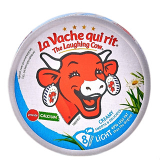 The Laughing Cow Cheese Spread Light 8p ++ ไขมันต่ำ ชีส ชีสวัวแดง 120 กรัม