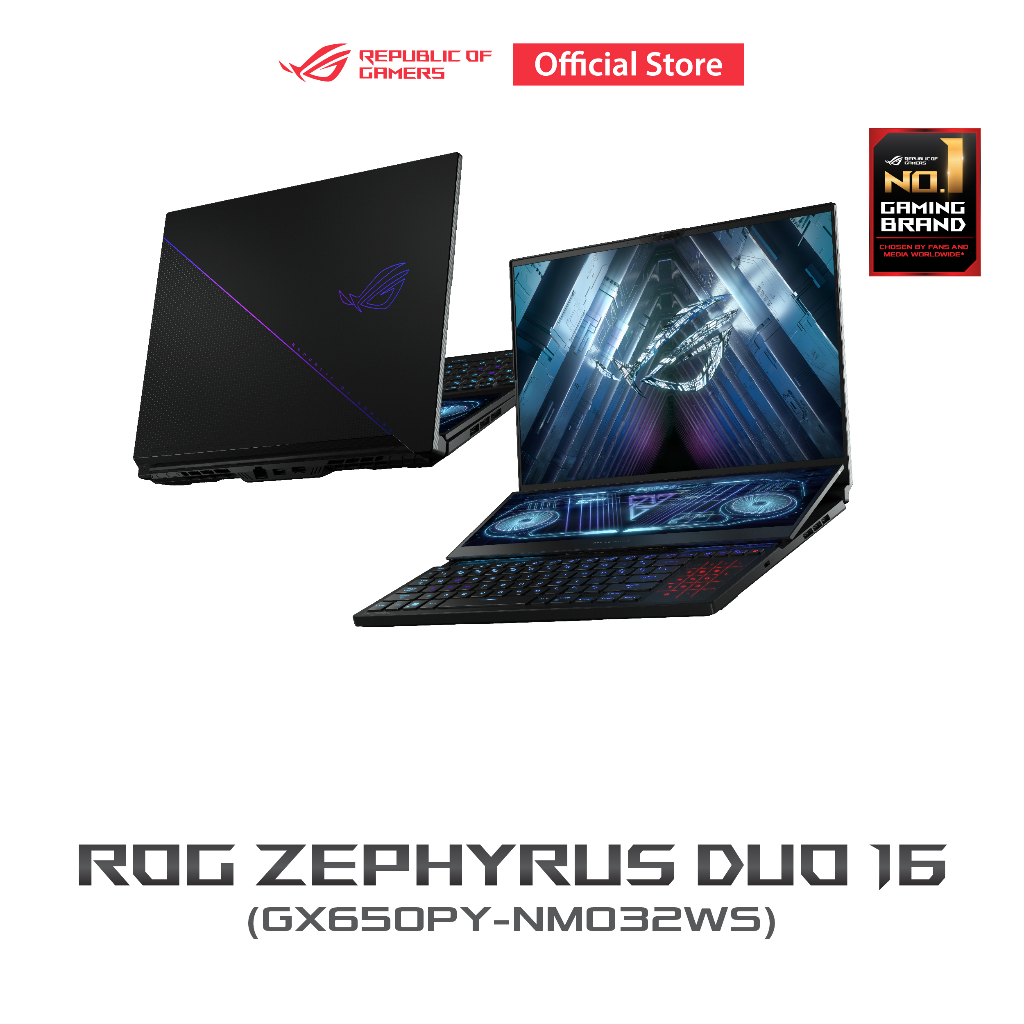 ASUS ROG Zephyrus Duo 16 (GX650PY-NM032WS) Gaming Laptop, 16” 240Hz QHD+, GeForce RTX 4090, AMD Ryze