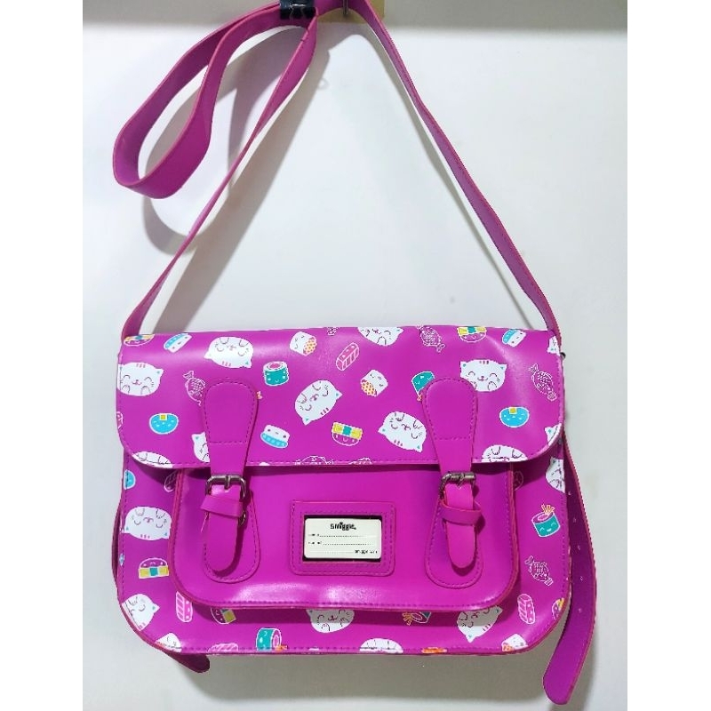 Smiggle cat satchel bag แท้ กระเป๋าสะพายข้าง แบรนด์แท้จากออสเตรเลีย