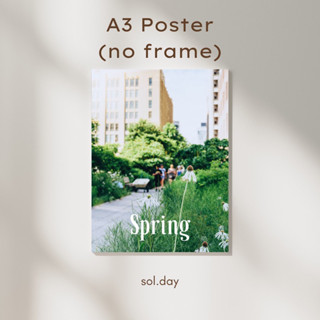 [A3 Poster] โปสเตอร์แต่งห้อง ขนาด A3 ลายสวนสาธารณะ spring