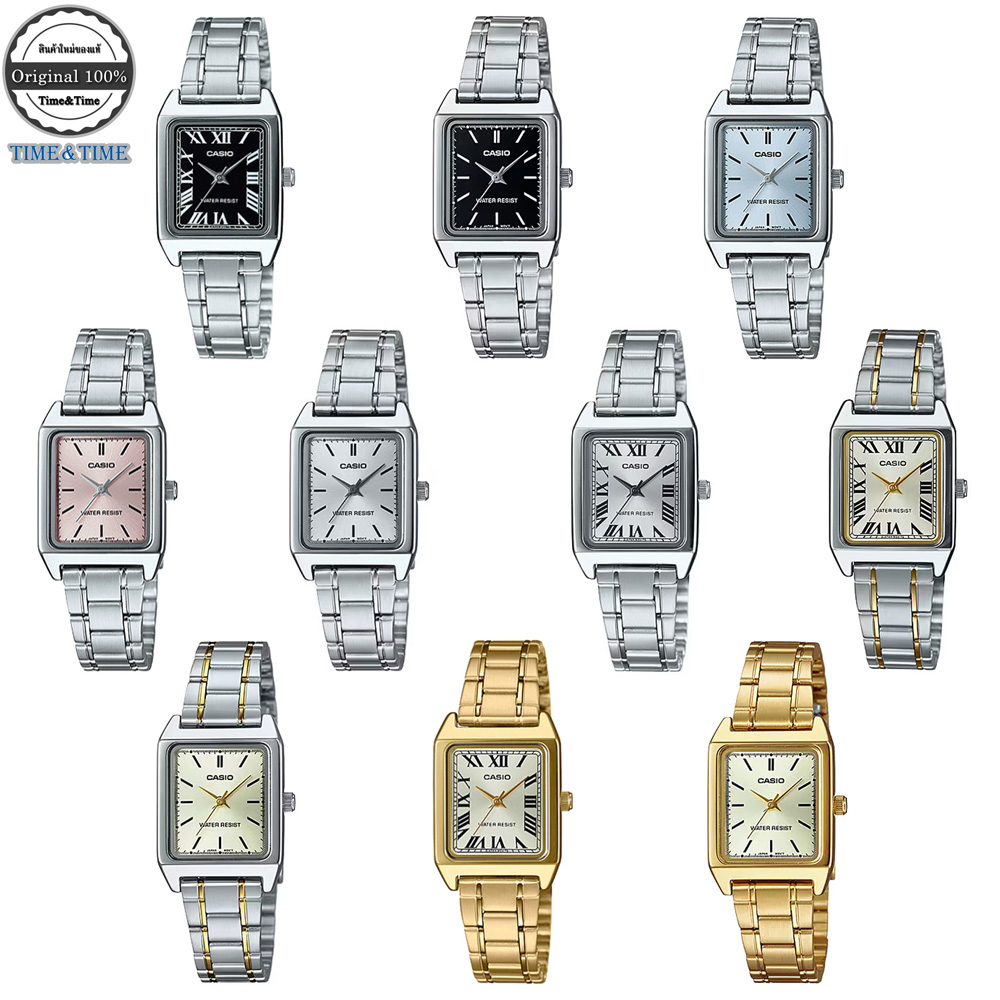 CASIO Standard นาฬิกาข้อมือผู้หญิง รุ่น LTP-V007D, LTP-V007SG, LTP-V007G