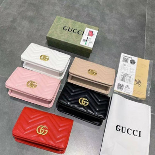 กระเป๋า Gucci มาม่อนวอลเลท  ขนาด 19×11×6 มีกล่อง Gucci สีเขียวสุดหรู