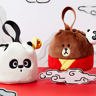 SEOULR | LINE FRIENDS KUNG FU PANDA TOTE BAG กระเป๋า (สินค้าลิขสิทธิ์แท้)