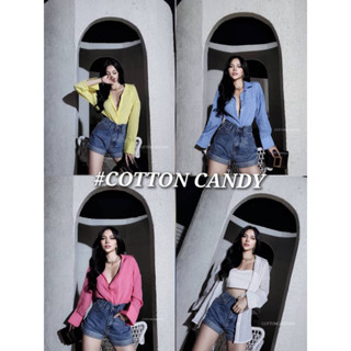 #COTTON CANDY 🍭 เชิ้ต oversize บิดหลัง