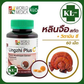 KHAOLAOR หลินจือพลัสซี เห็ดหลินจือ (สูตรสกัด) ผสมวิตามินซี บำรุงร่างกาย ลดน้ำตาลในเลือด เสริมภูมิคุ้มกัน ขาวละออ 60 เม็ด