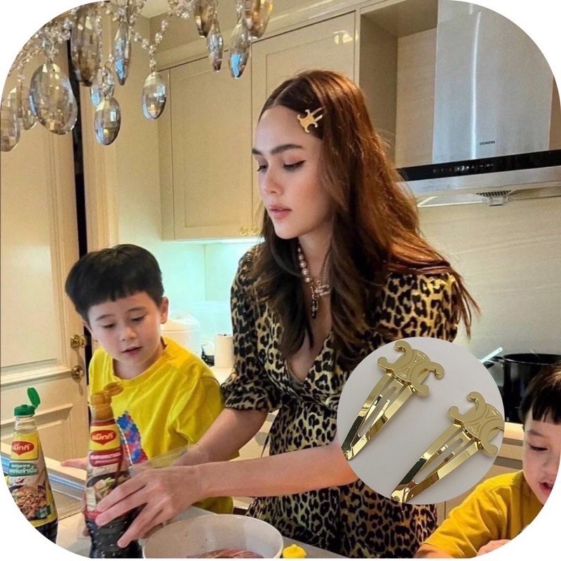 กิ๊บCeline เหมือนของแม่ชม สีทองเหมือนกัน งานดีมากๆใช้สลับของแท้ได้มั่นใจ